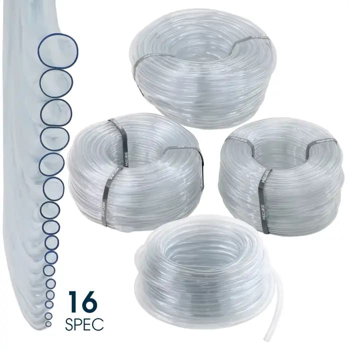 Tuyaux en plastique PVC transparent, tube de pompe à eau, d'argile de jardin, poisson précieux, ID-2
