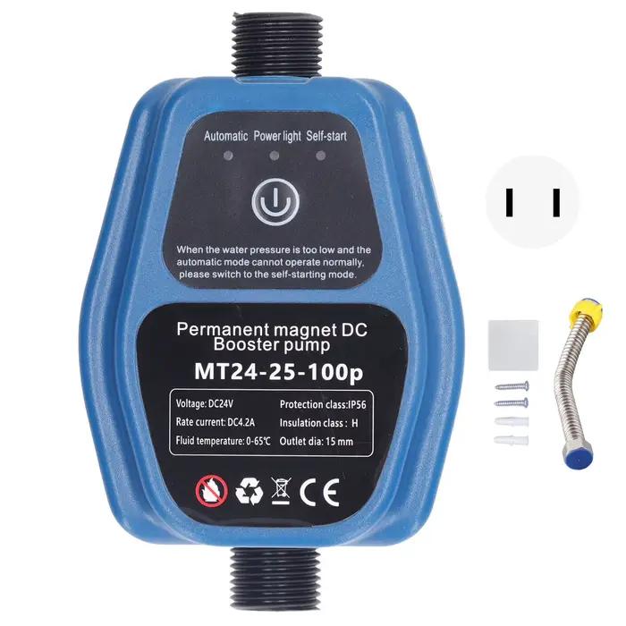 Pompe de surpression d'eau 100W 24V 25L IP56, pompe de surpression de douche automatique à détection