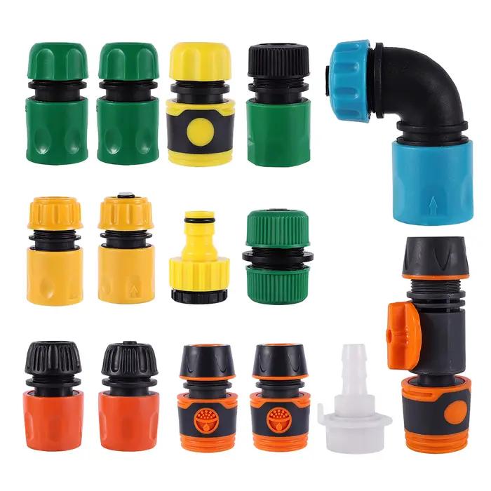 Kit de Raccord Rapide pour Tuyau d'Arrosage, Raccord de Réparation pour Système d'Irrigation, 16mm