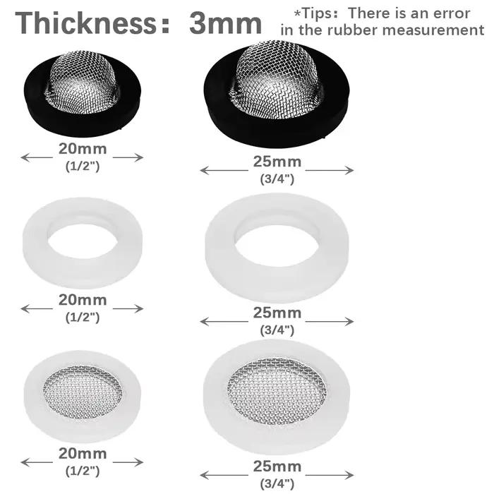Rondelles en caoutchouc de Silicone, joint torique 1/2 "3/4", fournitures d'irrigation de jardin, ra