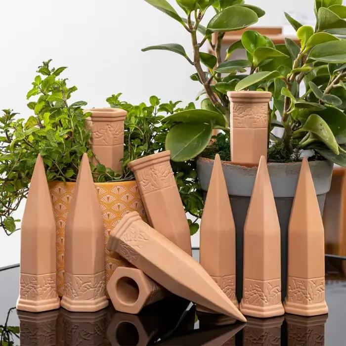 Pointes d'Arrosage existent pour Plantes en Terre Cuite, Abreuvoir Lent, 4 Pièces