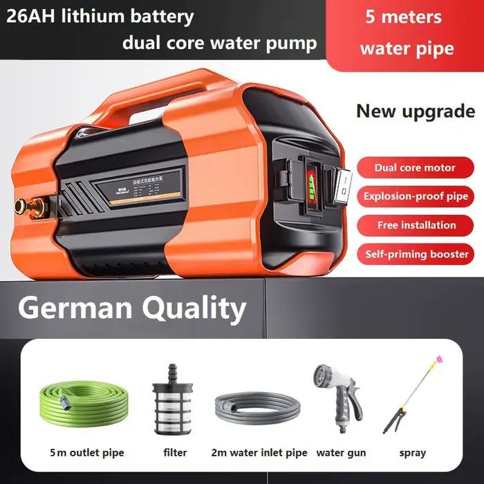 Arrosoir Portable Rechargeable, batterie au Lithium d'extérieur, pompe à eau double cœur, arrosage R