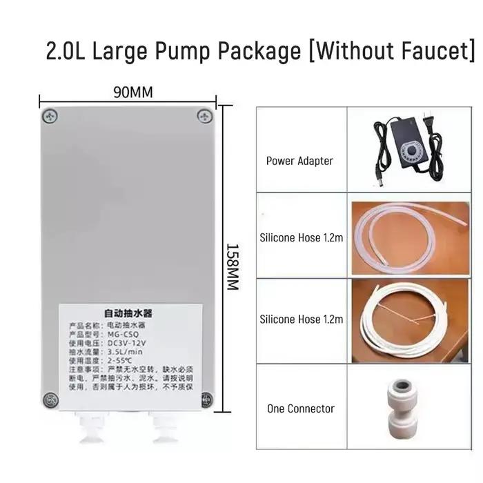 Distributeur d'eau automatique 12V pour bouteilles, pompe à eau électrique pour cuisine, système de