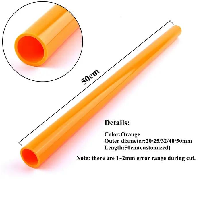 Tuyau transparent bleu en PVC de 20 à 110 mm, 9 couleurs, pour aquarium, réservoir de poissons, tube