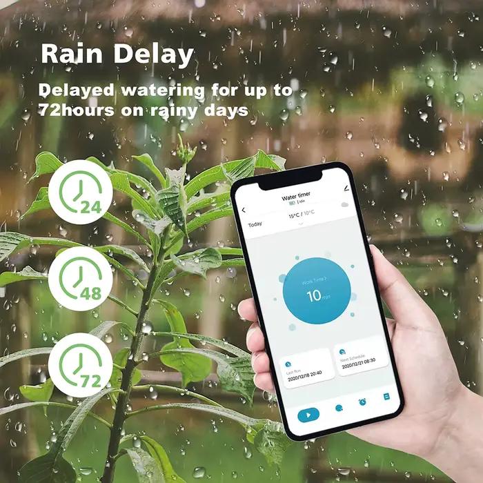 Système d'arrosage automatique de jardin, minuterie intelligente Wifi, contrôleur d'irrigation goutt