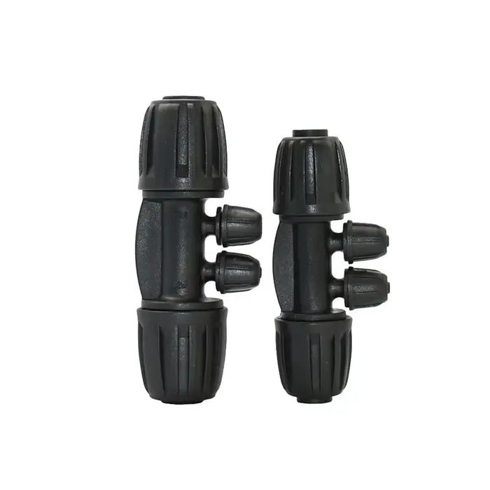 Connecteurs de tuyaux PE 16mm 20mm à 1/4 ", séparateur d'eau 1/2/4 voies, écrou de blocage 1/2 3/4 à