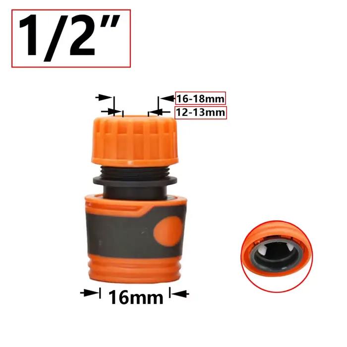 Connecteur de tuyau d'arrosage 1/4 "1/2" 3/4 "1", robinet de jardin, coupleur de tétines de 16mm, sy