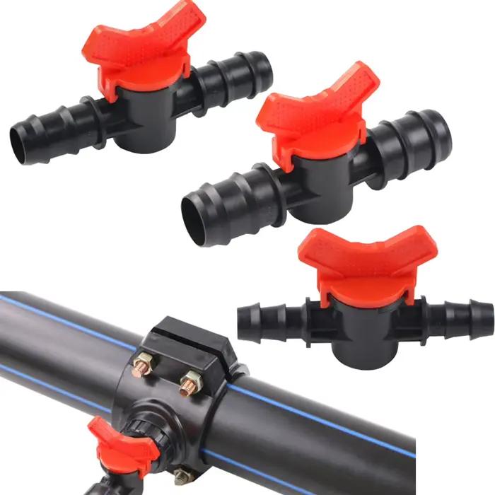 Robinet de tuyau d'arrosage DN15 DN20, Valve d'eau d'irrigation 16mm 20mm 25mm, connecteur d'arrêt d