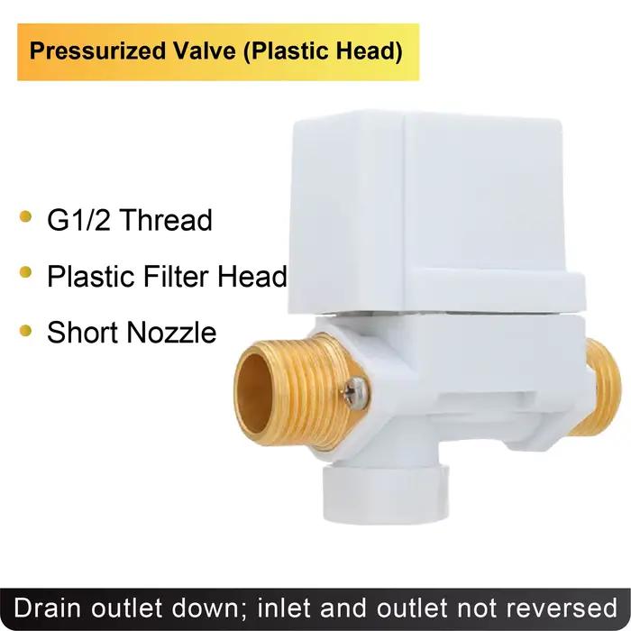 Électrovanne Universelle 12V/220V pour Chauffe-Eau Solaire Contrôle Automatique de l’Eau Raccord à V