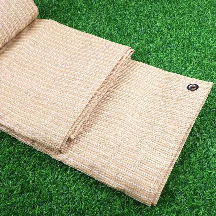 Filet Pare-Soleil en HDPE Beige, Épais à 96% °, Anti-UV, pour l'Extérieur, Pergoles, Modifications,
