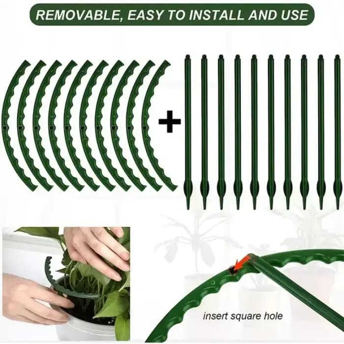 Support en plastique pour plantes, support pour fleurs et serres, outils de jardin