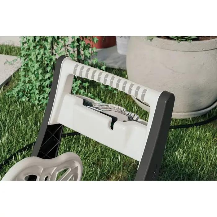 Suncast-Chariot enrouleur de tuyau flexible, moka et taupe, 175 pieds
