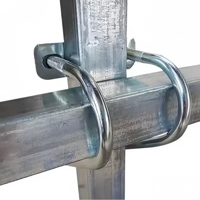 8 pièces 40mm colliers de serrage en forme de U pour tuyaux extérieurs poli antirouille adapté pour