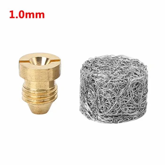 Embouts universels de buse d'orifice de mousse de neige en laiton, filetage de 1.0mm/1.1 Mm + fabric