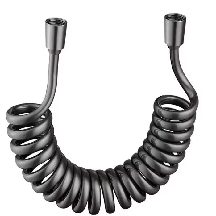 Nouveau 1.5/2/3/5M ressort Flexible rétractable tuyau de douche spirale tuyau Flexible pour pomme de