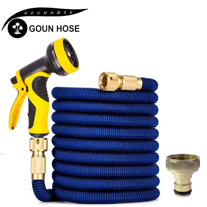 Tuyau d'arrosage extensible haute pression, pistolet de lavage de voiture, système d'arrosage pour j