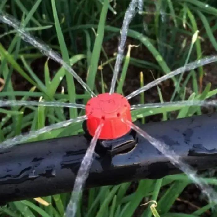 50/100 pièces 8 trous réglable Irrigation goutteur arroseur émetteur goutteur Micro goutte à goutte