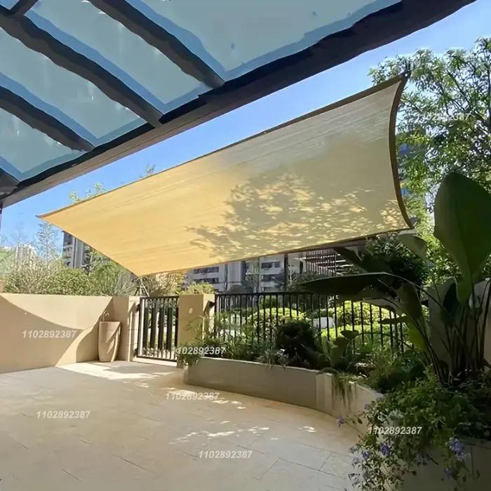 Filet d'ombrage beige, protection UV, hangar pour plantes, pare-soleil extérieur, maille, pare-solei