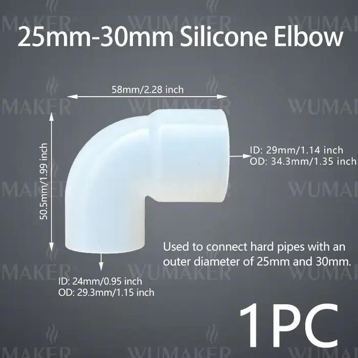 Connecteur de tuyaux durs et souples en Silicone, coude, diamètre Variable, élastique, Angle droit,