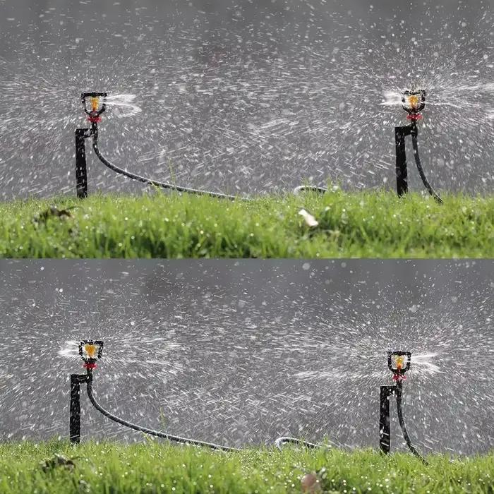 Micro arroseur de jardin à distance 360 °, buse d'irrigation goutte à goutte, émetteurs réglables, 1