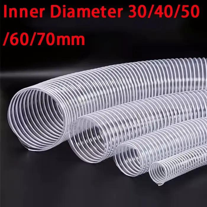 1 mètre de diamètre intérieur 30/40/50/60/70mm blanc Transparent PVC Tube poussière aspiration vide