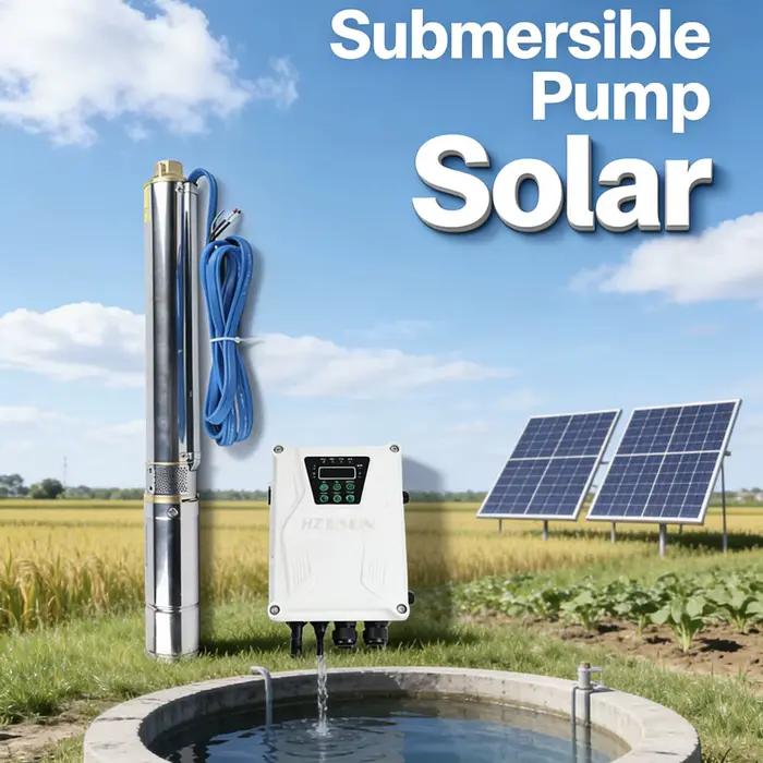 Kit de pompe solaire agricole pour puits profond, système de pompe à eau submersible solaire Bombeo
