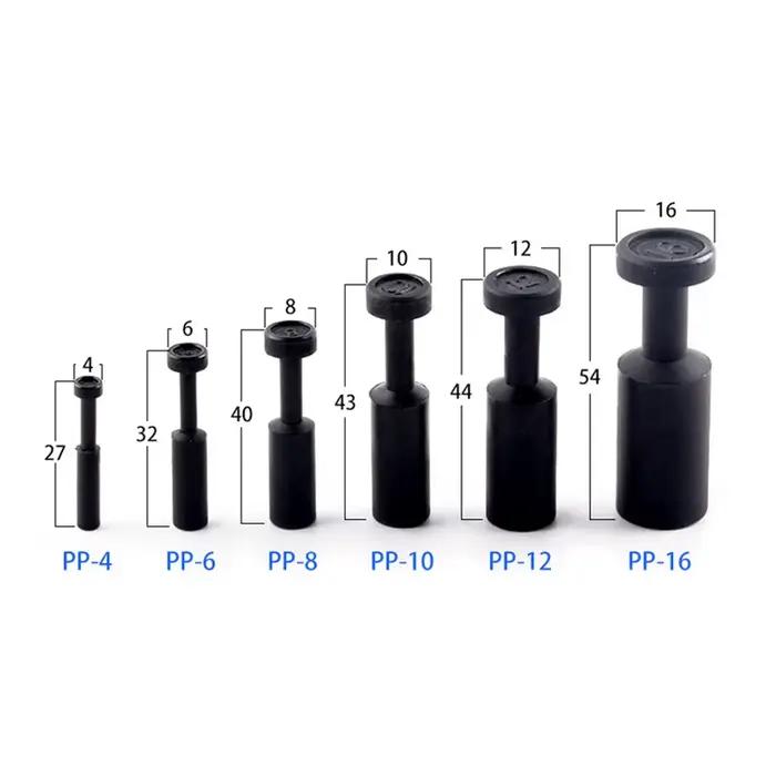 Raccords pneumatiques en plastique PU PY PM PV PE pour système d'arrosage, variété de couleurs pour jardinage et arrosage efficace