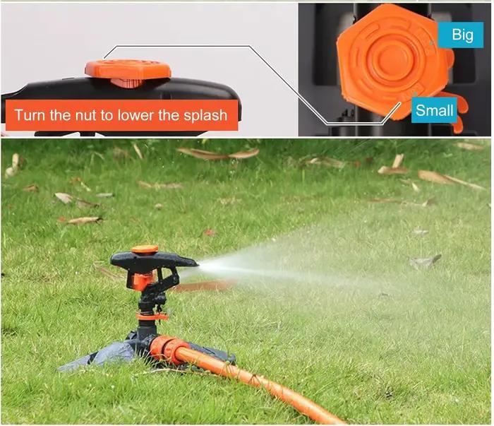 Arroseurs automatiques de jardin pour pelouse 360° ° Système d'irrigation rotatif avec buse