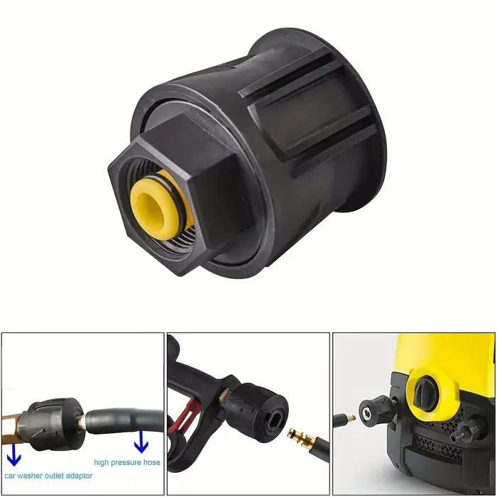1 pièce d'adaptateur de connecteur rapide haute pression – compatible avec les tuyaux de la série KARCHER K2-K7