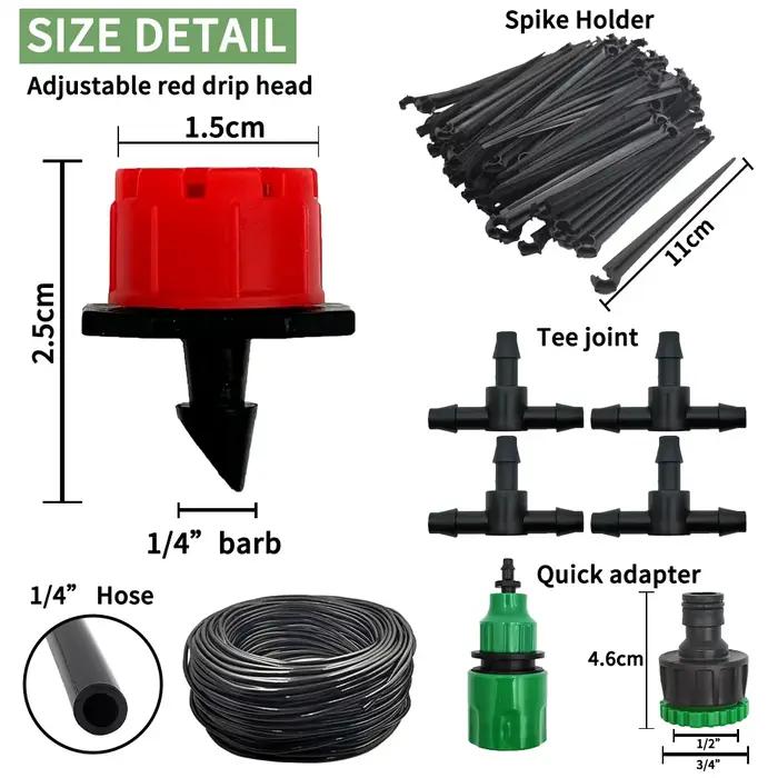 Micro système d'irrigation goutte-à-goutte Portable 20M