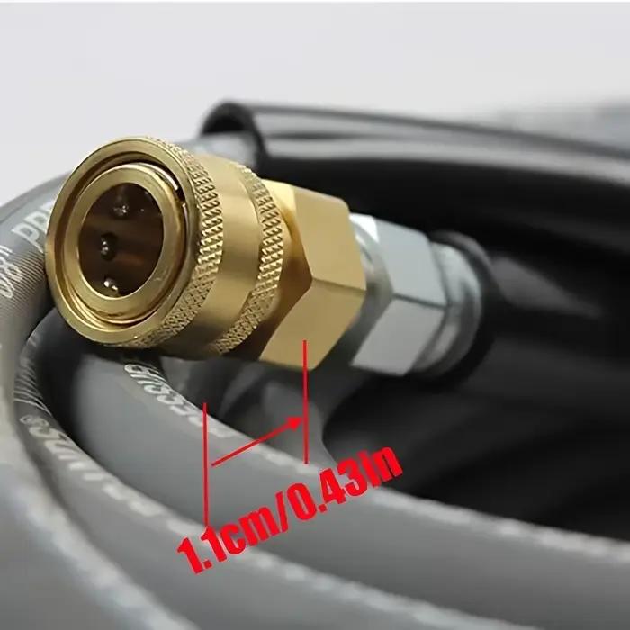 Tuyau de lavage haute pression avec connexion rapide de 3/8 pouces