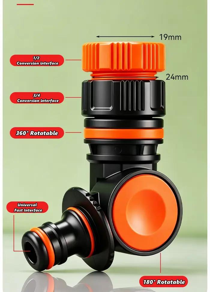 Adaptateur de raccord de robinet de jardin 1/2 3/4 pouces