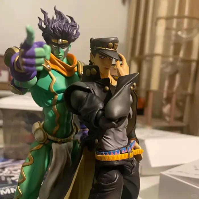 Jojo'S Bizarre Adventure – figurine d'action Anime, 25cm, Kujo Jotaro et étoile platine, à collectionner, ornements, cadeaux