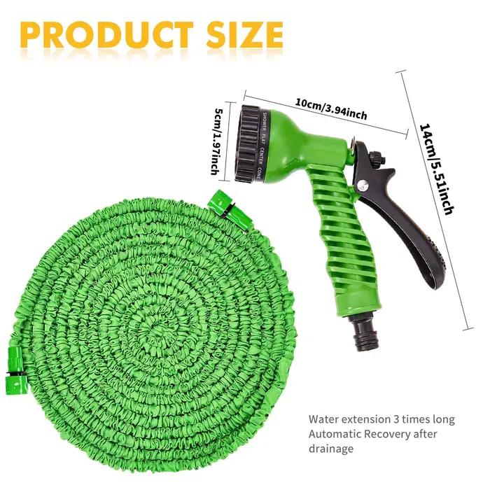 Tuyau d'arrosage extensible vert 15