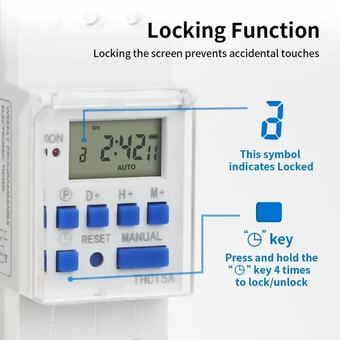 Minuteur programmable numérique TNCE 220V THC15A