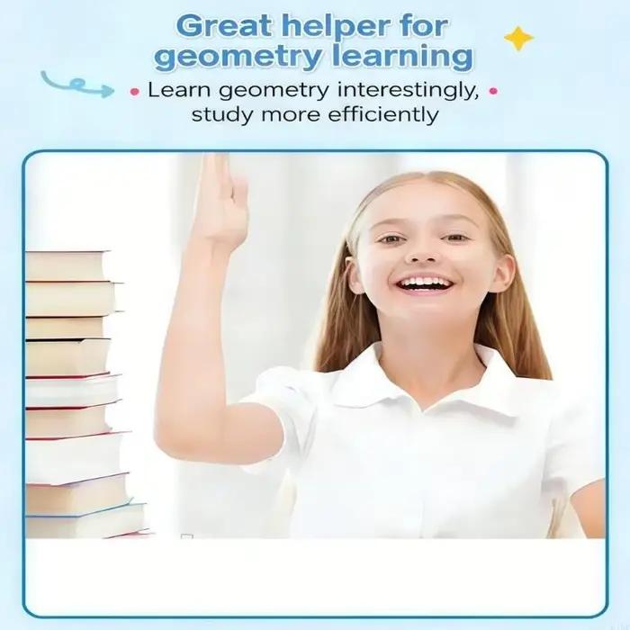 Livre géométrie 3D interactif à retirer, outil d'enseignement des mathématiques pour les enfants, apprentissage du Concept