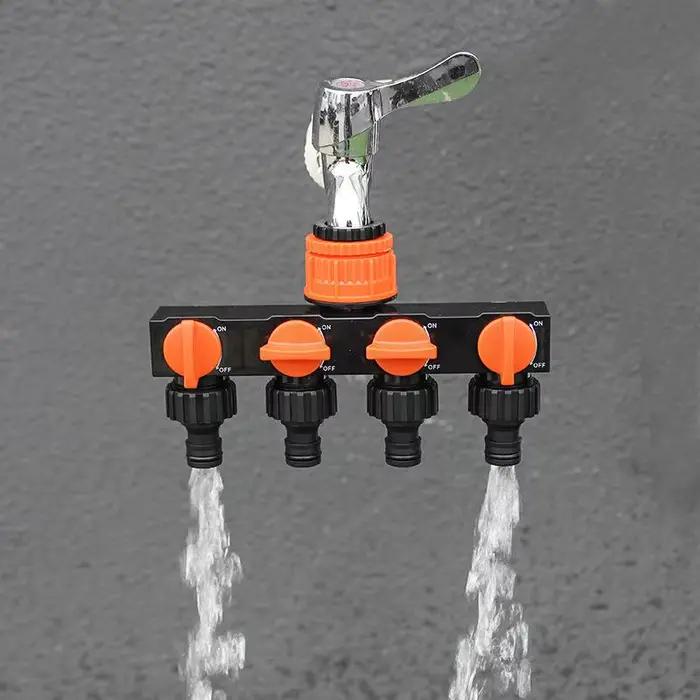 Distributeur d'eau 4 voies pour irrigation goutte à goutte
