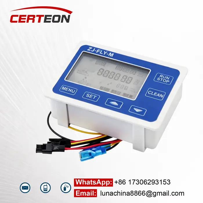 Contrôleur de Dosage LCD ZJ-LCD-M pour Tube 1 Pouce Débitmètre 0.1-9999L/Gal Contrôle Quantitatif Industriel Pétrole Chimie Agroalimentaire Affichage Numérique