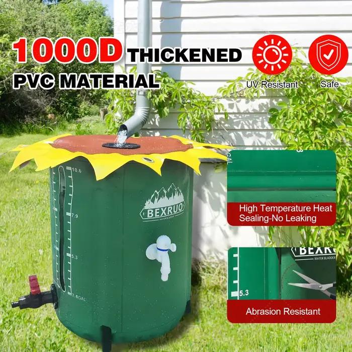 Système de collecte de pluie pliable en PVC