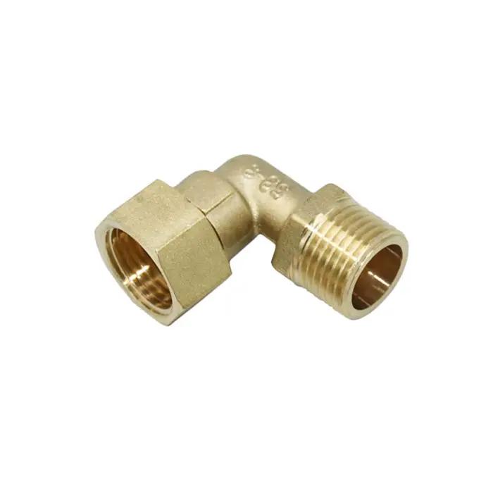 Connexion coudée en laiton 1/2 "
