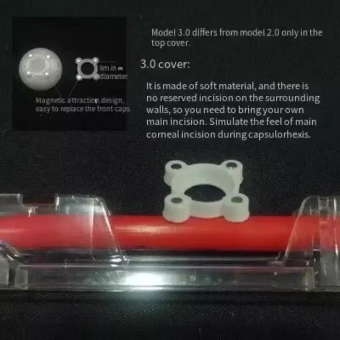 Capsulorhexis d'émulsification ultrasonique de cataracte ophtalmique 3.0, modèle de pratique de chirurgie, outil de capsule de déchirure circulaire ophtalmique