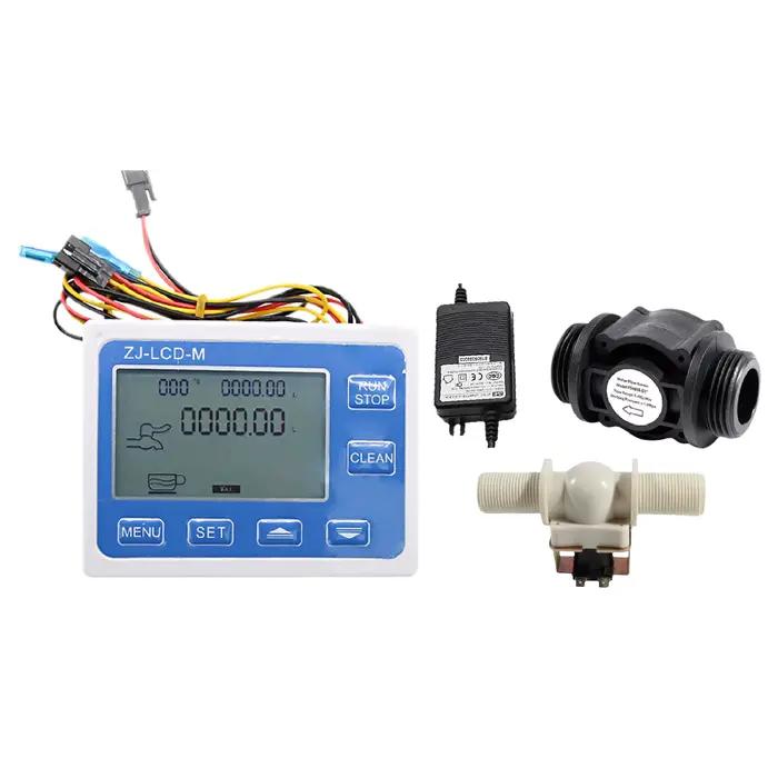 Contrôleur de Dosage LCD ZJ-LCD-M pour Tube 1 Pouce Débitmètre 0.1-9999L/Gal Contrôle Quantitatif Industriel Pétrole Chimie Agroalimentaire Affichage Numérique