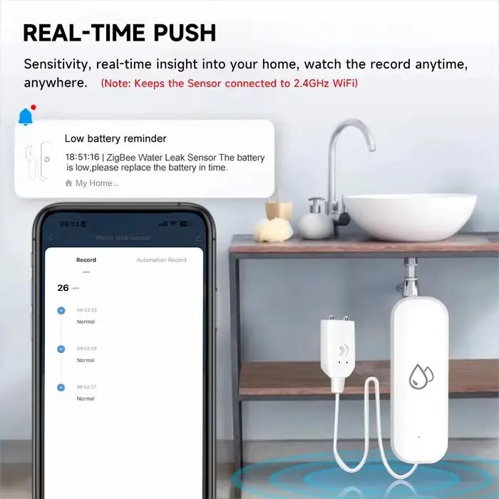 Détecteur de fuite d'eau WiFi Tuya