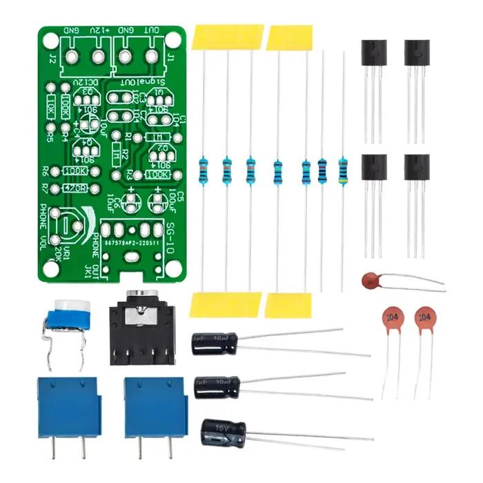 Générateur de Signal de Bruit Blanc, Kit Électronique de Bricolage, Sortie à 2 Canaux pour Thérapie de Test de Brûlure sur Générateur de Bruit Inaut nia