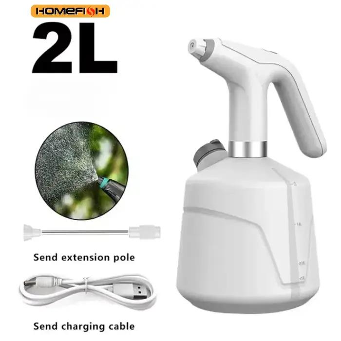 HOMEFISH Arrosoir électrique 2L Outil d'irrigation automatique de jardin pour la pulvérisation agricole domestique et la désinfection