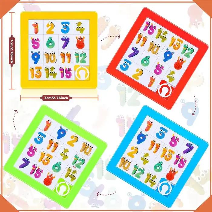 Dessin animé Alphabet lettres numéro toboggan Puzzle casse-tête fête faveur jouets éducatif apprentissage garçons filles enfants esprit défi