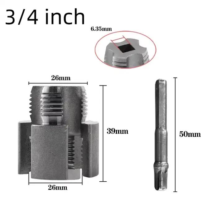 Taraudeuse pour tuyaux PPR/PVC 1/2'' et 3/4'' – Outil de taraudage double fonction pour filetages internes et externes