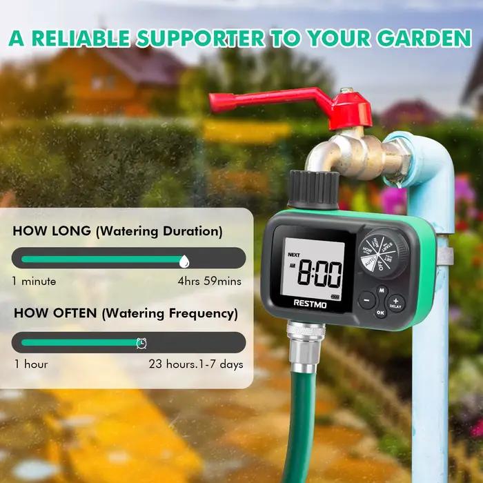 Programmateur d'arrosage intelligent pour jardin à basse pression