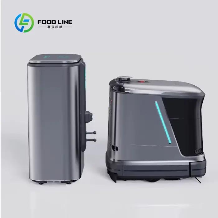 Robot autonome de nettoyage de sols commercial, commande PLC, nettoyage humide et sec, pour supermarchés, hôtels, ateliers industriels et espaces professionnels
