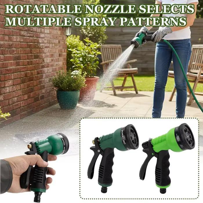 Pulvérisateur de tuyau d'arrosage multifonctionnel avec tête rotative 360 degrés pour arroser les plantes et nettoyer les voitures pour jardinage et entretien de surfaces extérieures occasions spéciales